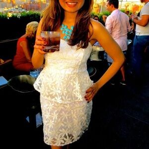 Urban Outfitters White Floral Dress